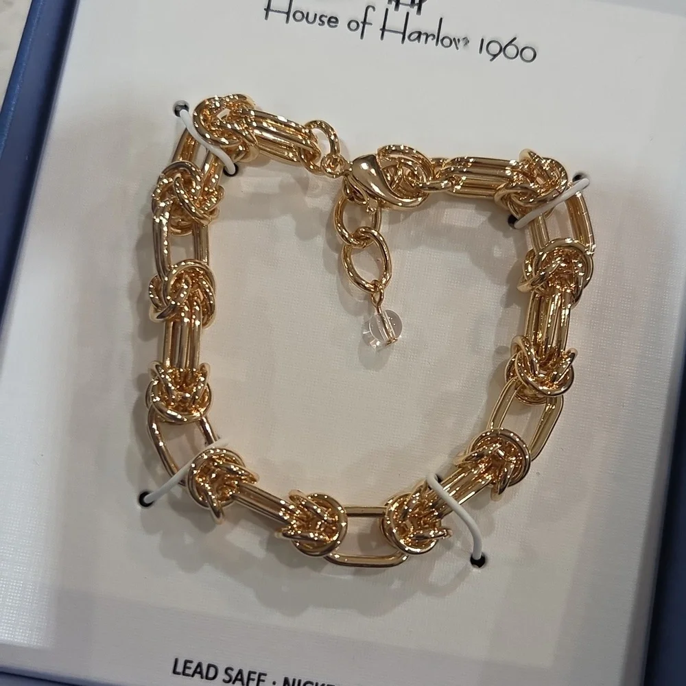 💛 ▪️House of Harlow ▪️1960 gold tone chain link bracelet